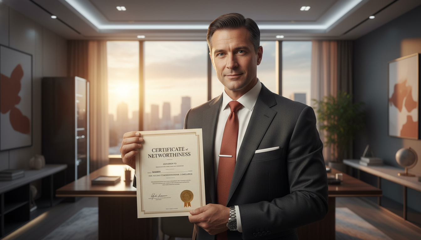 découvrez ce qu'est un certificate of networthiness, son utilité essentielle et les étapes pour l'obtenir facilement. guide complet pour comprendre et accéder à ce certificat indispensable.