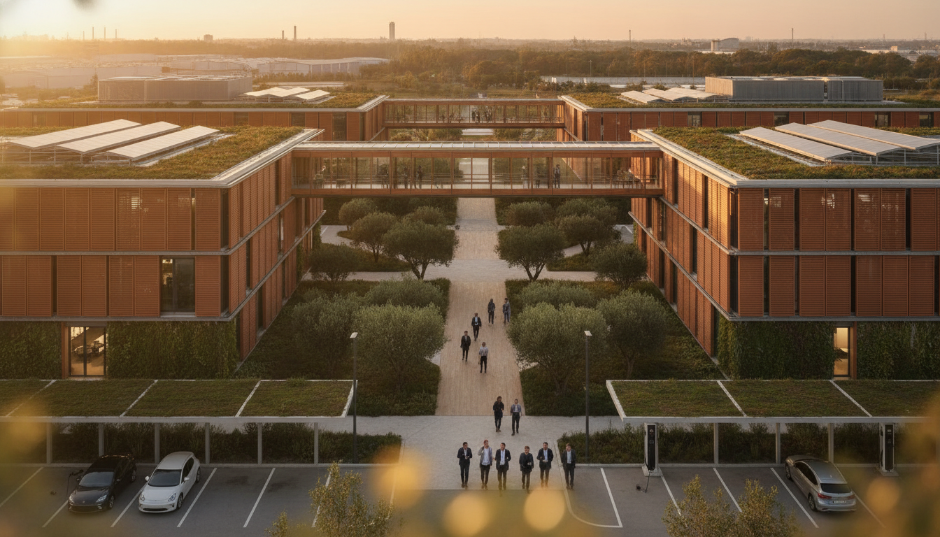 découvrez le stellantis green campus de poissy, un site éco-responsable majeur dédié à l'innovation durable et aux pratiques respectueuses de l'environnement.