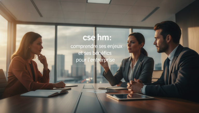 découvrez le rôle du cse hm, ses enjeux clés et les bénéfices qu'il apporte à votre entreprise pour améliorer le dialogue social et la performance globale.